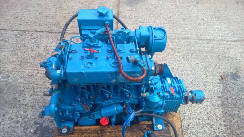 Lister Marine - Lister LPW3 29hp Keel Cooled Marine Diesel Engine Under 250Hr From New