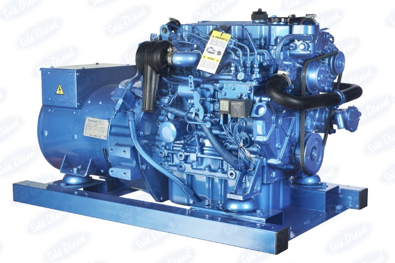Sole Diesel - NEW Sole 14GSC 13.9kVA 12V/230V Mini 44 Marine Diesel Generator