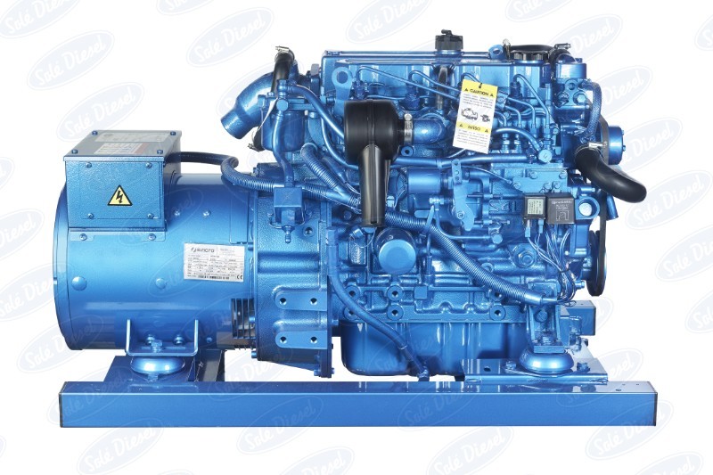 Sole Diesel - NEW Sole 17GTC 16.4kVA 400/230V Mini 44 Marine Diesel Generator