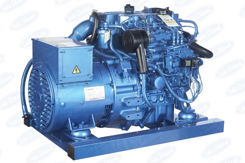 Sole Diesel - NEW Sole 10GSC 9.4kVA 12V/230V Mini 33 Marine Diesel Generator