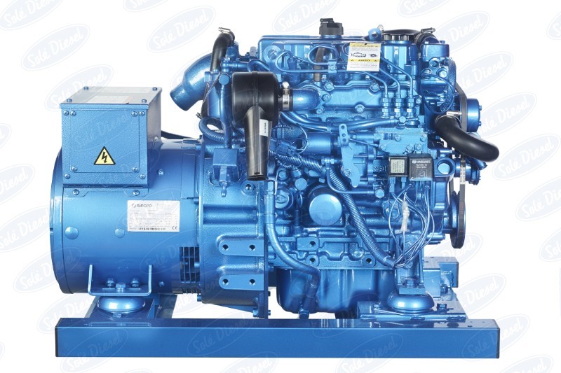 Sole Diesel - NEW Sole 10GSC 9.4kVA 12V/230V Mini 33 Marine Diesel Generator