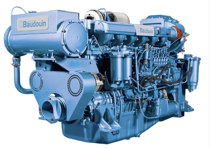 Baudouin - NEW Baudouin 6W126M 400hp - 450hp Heavy Duty Marine Engine Package
