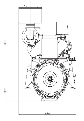 Baudouin - NEW Baudouin 6M16 360hp Heavy Duty Marine Engine Package