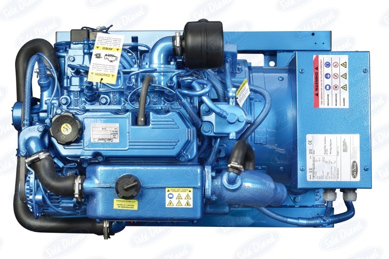 Sole Diesel - NEW Sole 11GTC 10.5kW 400/230V Mini 33 Marine Diesel Generator