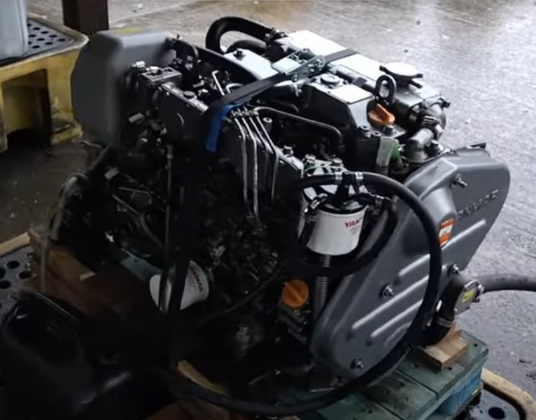 Yanmar - Yanmar 4JH5E 53hp Marine Diesel Engine Package (Very Low Hours)